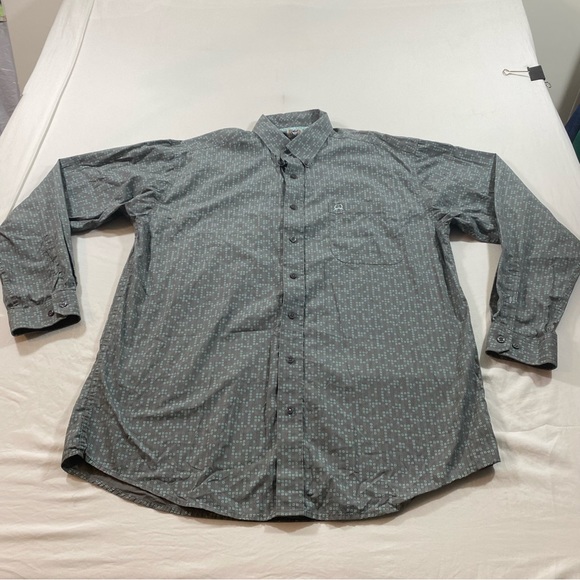 Cinch shirt Men’s Large Graphic Long Sleeve Button down shirt western cowboy - Picture 10 of 10
